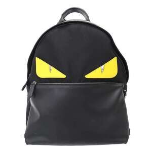FENDI Monster Bag Bugs Leather Backpack Black